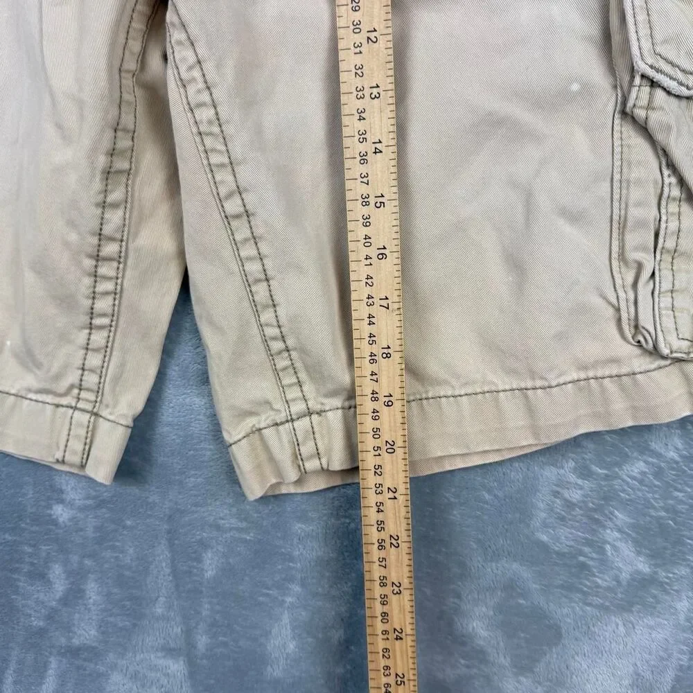 Aeropostale Men's Tan and Cream Shorts